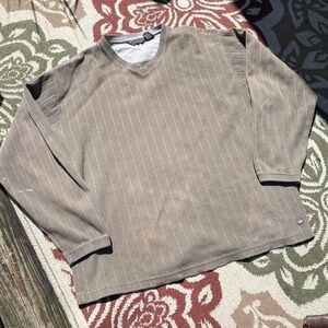 Men's Skater Green V-Neck Thermal